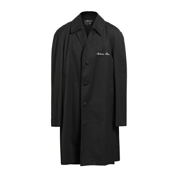 【貨物輸送無料】 バルマン メンズ 上衣＆上衣 アウター Overcoats \u0026 Trench Coats Black