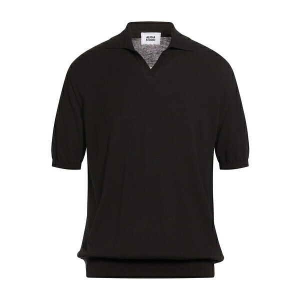 【貨物輸送無料】 アルファス テューディオ メンズ 編み物\u0026プルオーバー アウター Sweaters Black