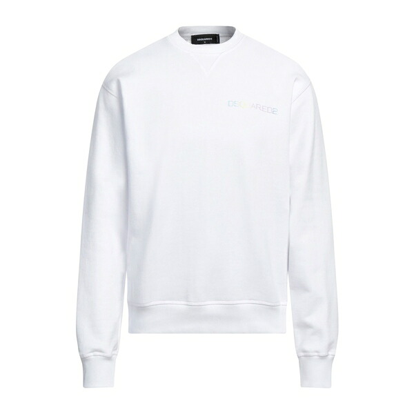 【送料無料】 ディースクエアード メンズ パーカー・スウェットシャツ アウター Sweatshirts White｜asty