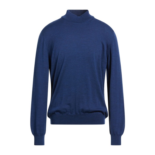 【貨物輸送無料】 ラ フィレリア メンズ 編み物\u0026プルオーバー アウター Turtlenecks Blue