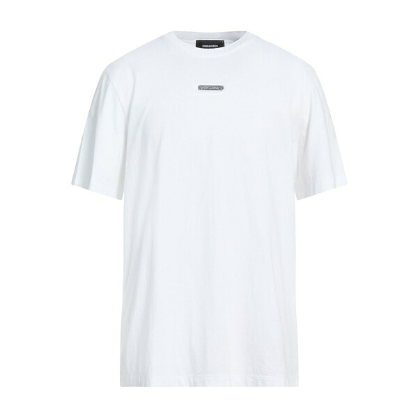 【貨物輸送無料】 ディースクエアード メンズ プルオーバー トップス T-shirts White