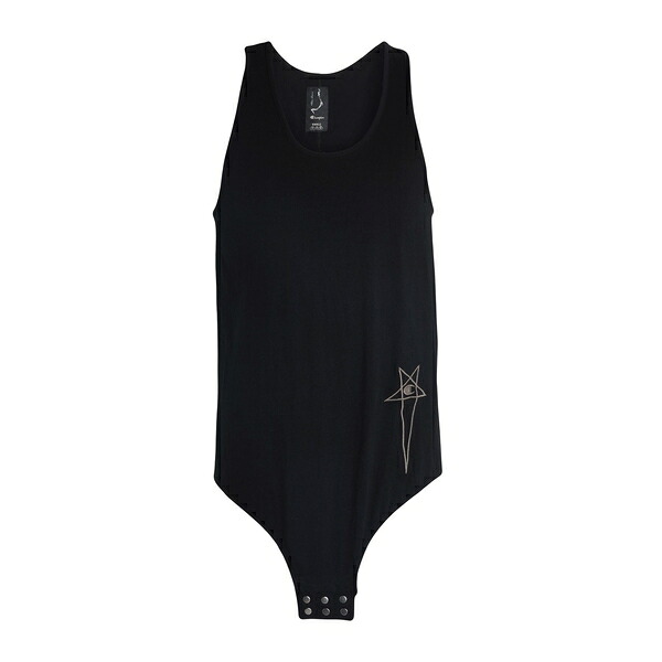 【送料無料】 リックオウエンス メンズ Tシャツ トップス Tank tops Black｜asty