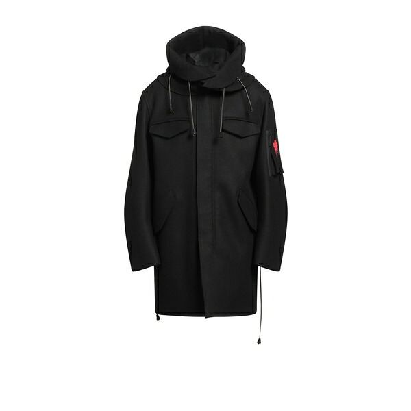 【貨物輸送無料】 ディースクエアード メンズ 上衣＆上衣 アウター Coats Black