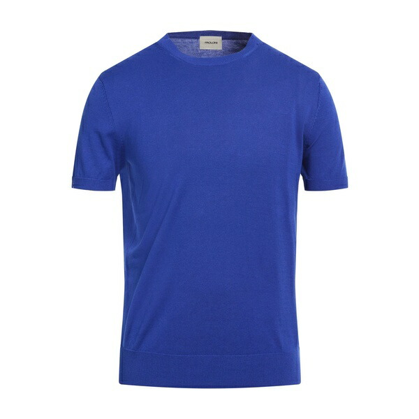 【貨物輸送無料】 パオローニ メンズ 編み物\u0026プルオーバー アウター Sweaters Blue
