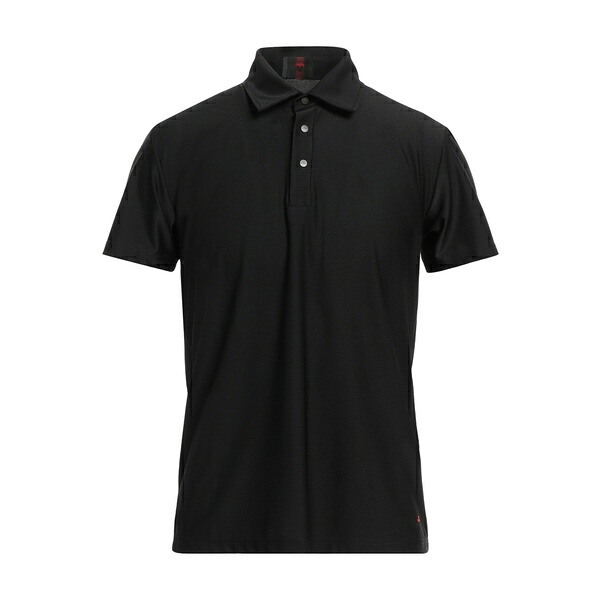 【貨物輸送無料】 ピューテリー メンズ プルオーバー トップス Polo shirts Black