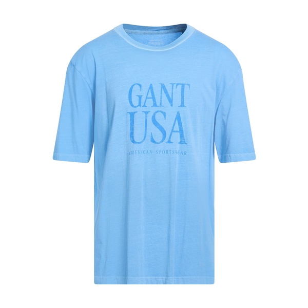 【送料無料】 ガント メンズ Tシャツ トップス T-shirts Azure｜asty