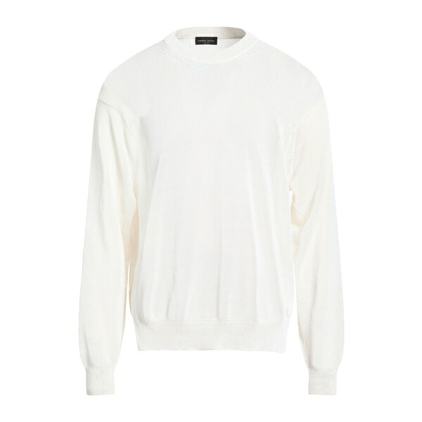 【貨物輸送無料】 ロベルトコリーナ メンズ 編み物\u0026プルオーバー アウター Sweaters White
