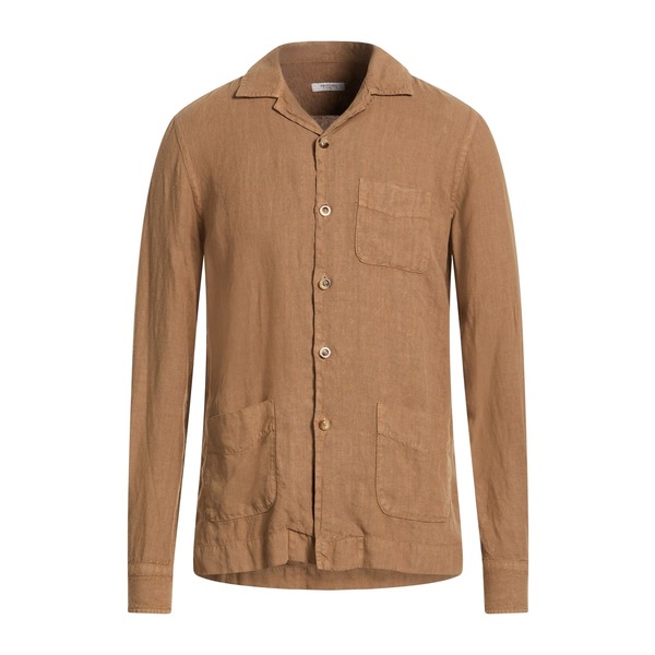 【貨物輸送無料】 ボリオリ メンズ プルオーバー トップス Shirts Brown トップス-カジュアルシャツ-メンズファッション
