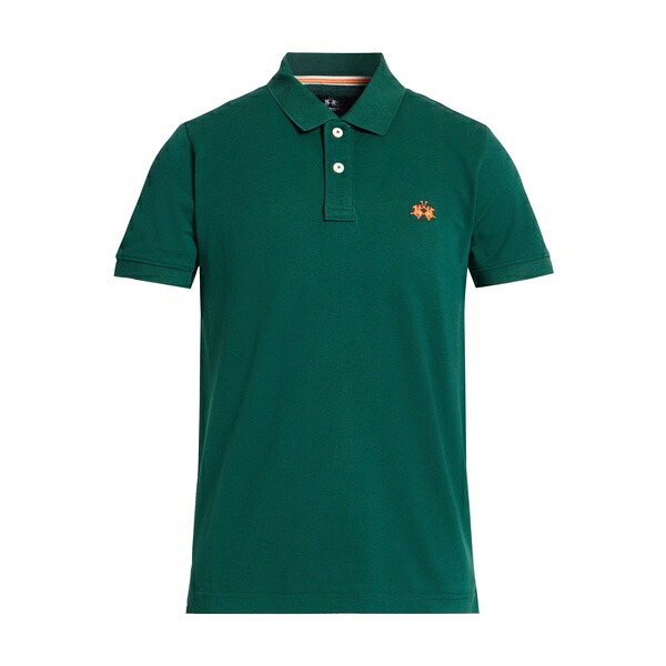 【送料無料】 ラ マルティーナ メンズ Tシャツ トップス Polo shirts Green|asty