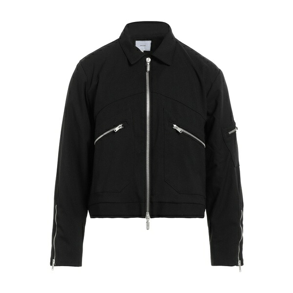 【貨物輸送無料】 ルード メンズ 上衣＆上衣 アウター Jackets Black コート・ジャケット-メンズファッション