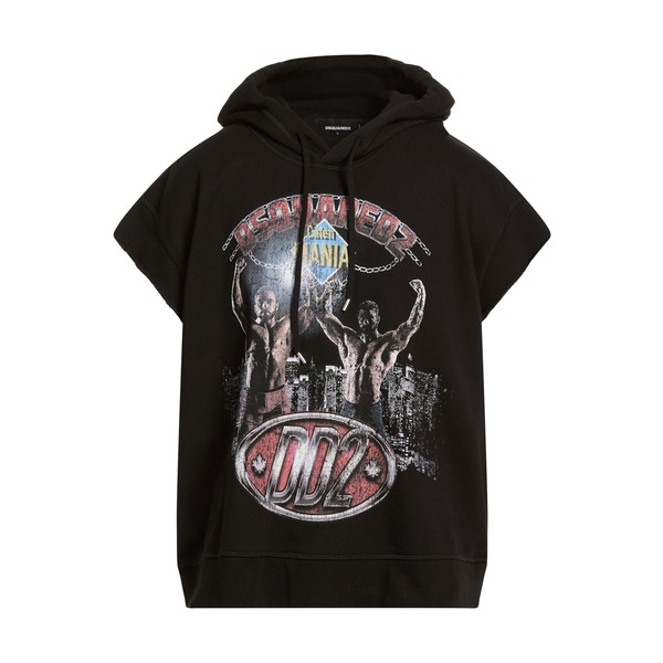 【送料無料】 ディースクエアード メンズ パーカー・スウェットシャツ アウター Sweatshirts Black｜asty