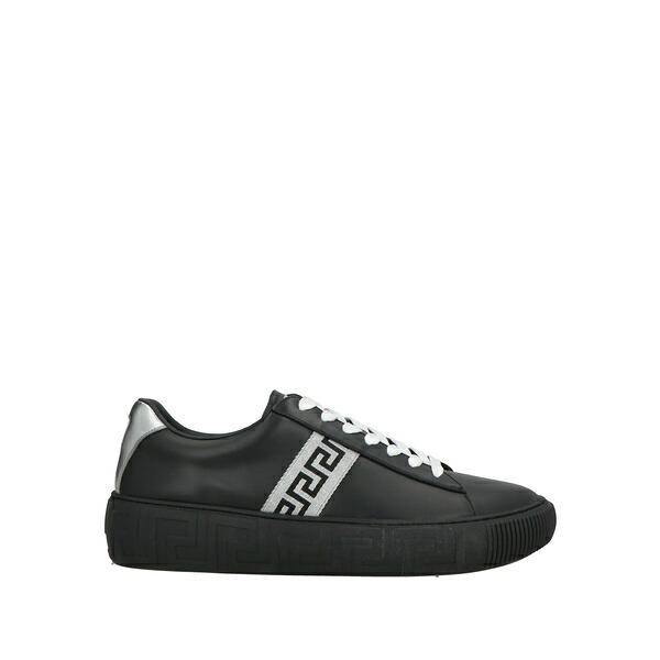 【貨物輸送無料】 ヴェルサーチ メンズ スニーカー シューズ Sneakers Black 靴-メンズ靴-スニーカー