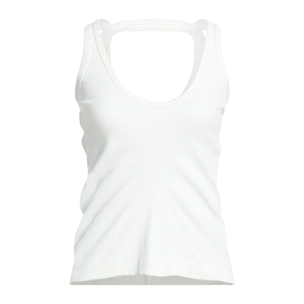 【送料無料】 マルタンマルジェラ レディース Tシャツ トップス Tank tops White｜asty 37,570円