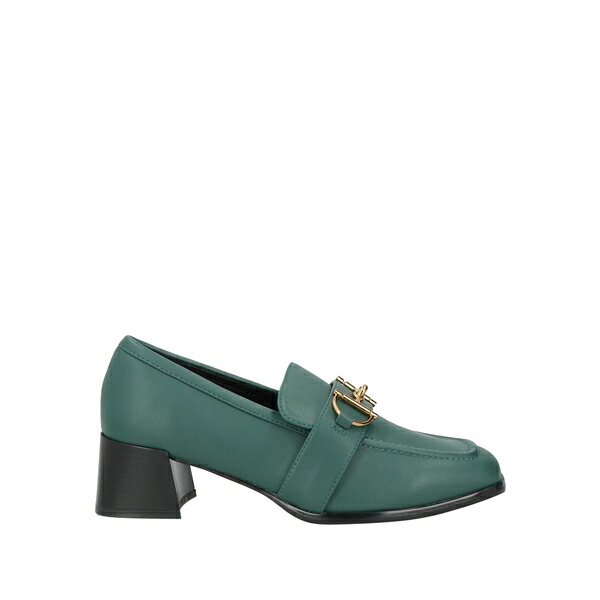 【貨物輸送無料】 トスカブルー? レディース スリッポン・ローファー シューズ Loafers Green
