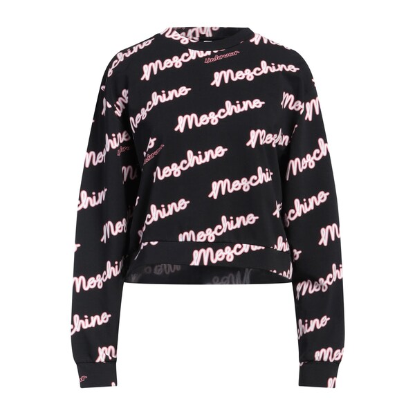 【貨物輸送無料】 モスキーノ レディース パーカー・スウェットシャツ アウター Sweatshirts Black