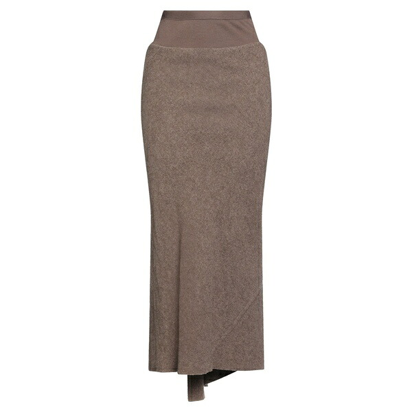 【送料無料】 リックオウエンス レディース スカート ボトムス Maxi skirts Brown|asty