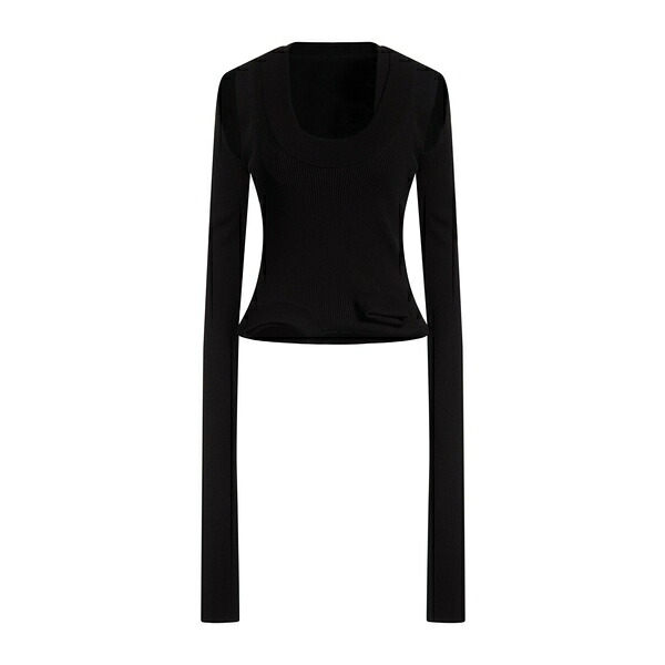 【貨物輸送無料】 リックオウエンス レディース 編み物\u0026プルオーバー アウター Sweaters Black