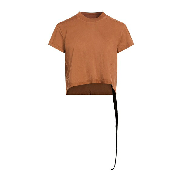 【貨物輸送無料】 リックオウエンス レディース プルオーバー トップス T-shirts Brown