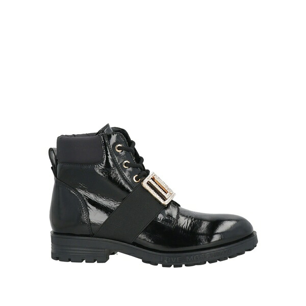 【貨物輸送無料】 モスキーノ レディース ブーツ シューズ Ankle boots Black