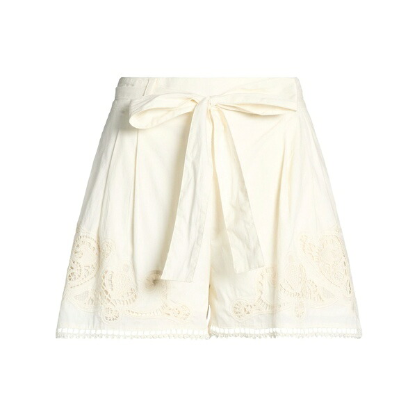 【貨物輸送無料】 ツイン仕掛ける レディース 心地好いズボン下 ボトムス Shorts \u0026 Bermuda Shorts White