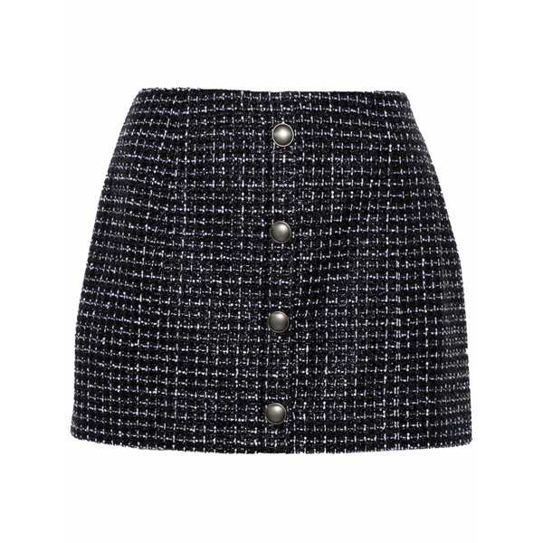 アレッサンドラ・リッチ レディース スカート ボトムス Metallic-threading tweed skirt Blue|asty