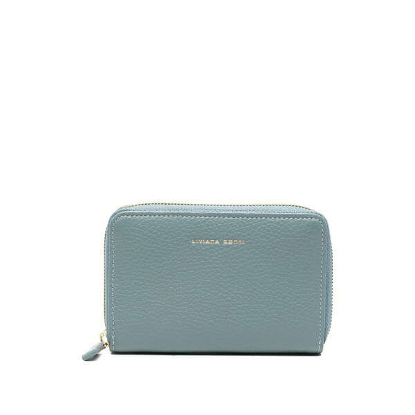 リビアナコンティ レディース 紙入れ 付属品 Zip leather wallet Blue