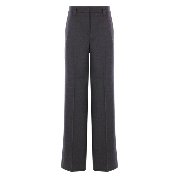 インコテックス レディース カジュアルパンツ ボトムス Virgin-wool trousers Grey|asty
