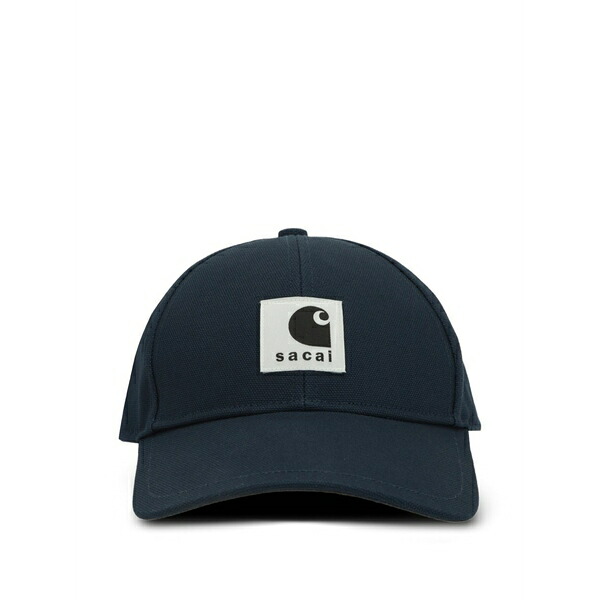 サカイ メンズ かぶり笠 添え物 X carhartt wip logo patch baseball cap Blue