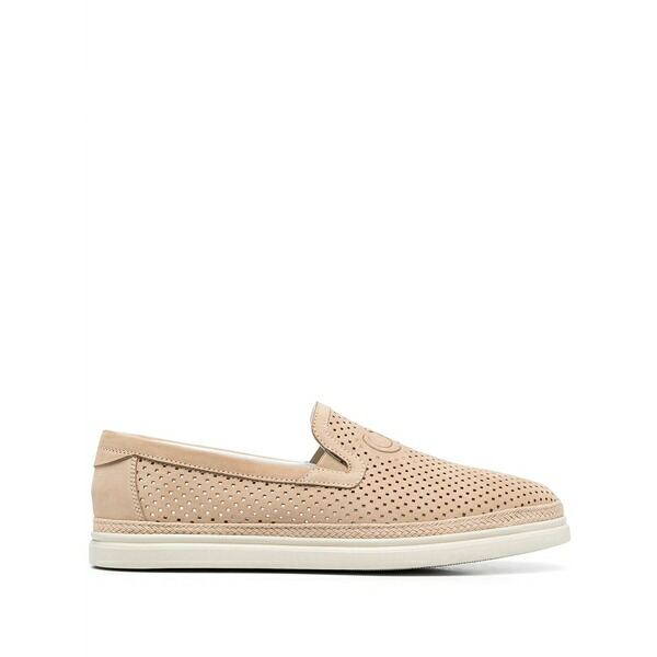 カサディ メンズ スリッポン・ローファー シューズ Nabuk leather loafers Neutrals｜asty