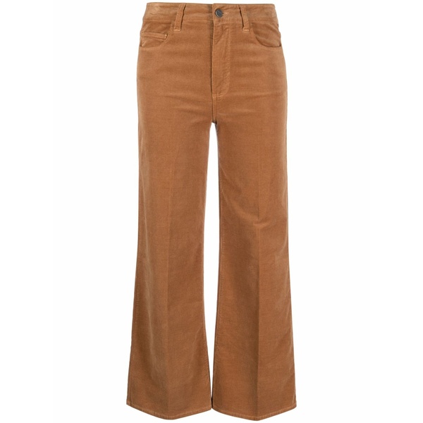 ペイジ レディース カジュアルパンツ ボトムス Leenah corduroy cropped trousers Brown｜asty