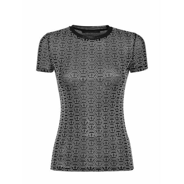 フィリッププレイン レディース Tシャツ トップス Sexy pure t-shirt Black|asty