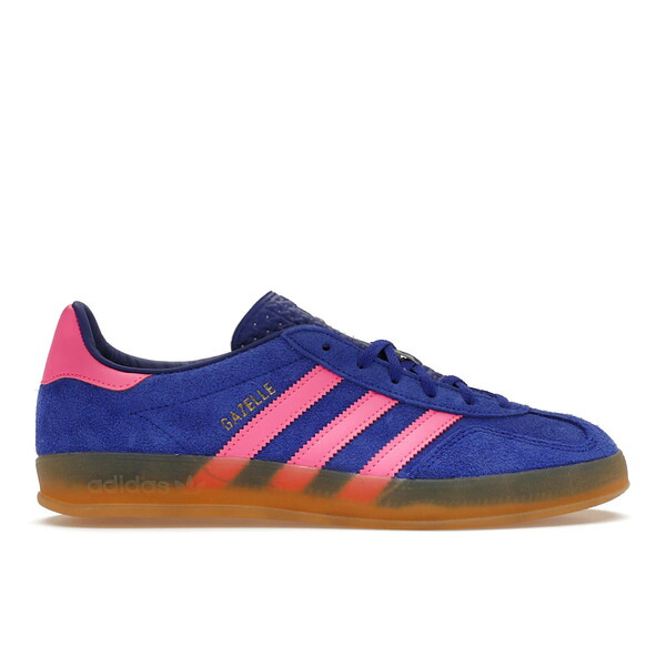 adidas アディダス レディース スニーカー  【adidas Gazelle Indoor Lucid Blue Pink (Women\u0027s)】  大いさ US_7(24.0糎) Lucid Blue/Lucid Pink/Gum 靴-レディース靴