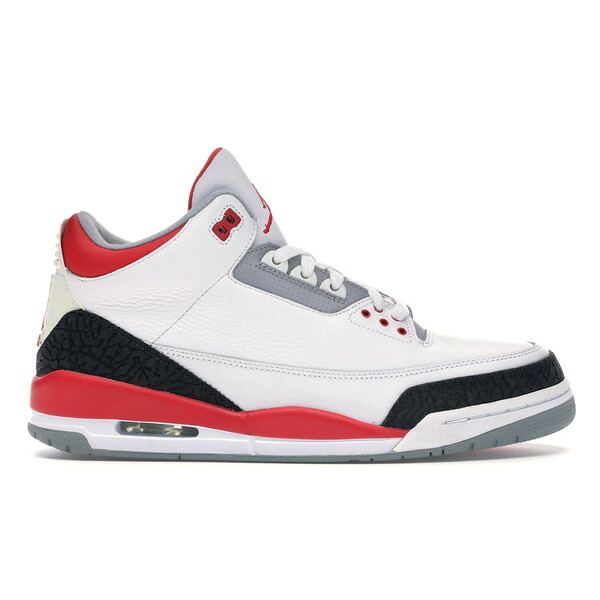 Jordan ジョーダン メンズ スニーカー  【Jordan 3 Retro Fire Red (2007)】  大いさ US_12(30.0糎) White/Fire Red-Cement Grey スニーカー-メンズ靴