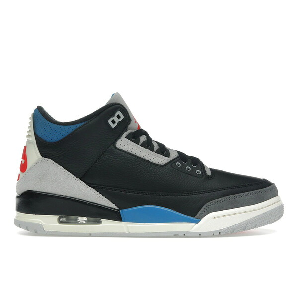 Jordan ジョーダン メンズ スニーカー  【Jordan 3 Retro OG Rare Air】  大きさ US_M_3.5 Black/Chile Red/Neutral Grey/Military Blue/Coconut Milk