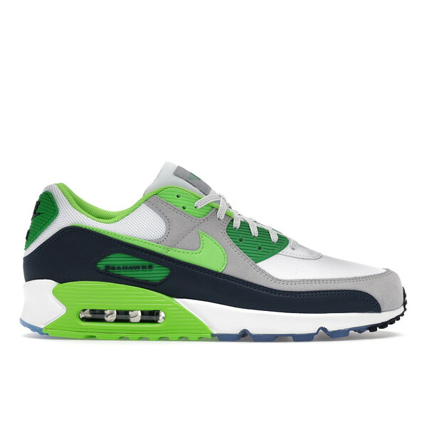 Nike ナイキ メンズ スニーカー  【Nike Air Max 90 Seattle Seahawks】  大いさ US_M_15 White/Action Green/College Navy メンズ靴-靴