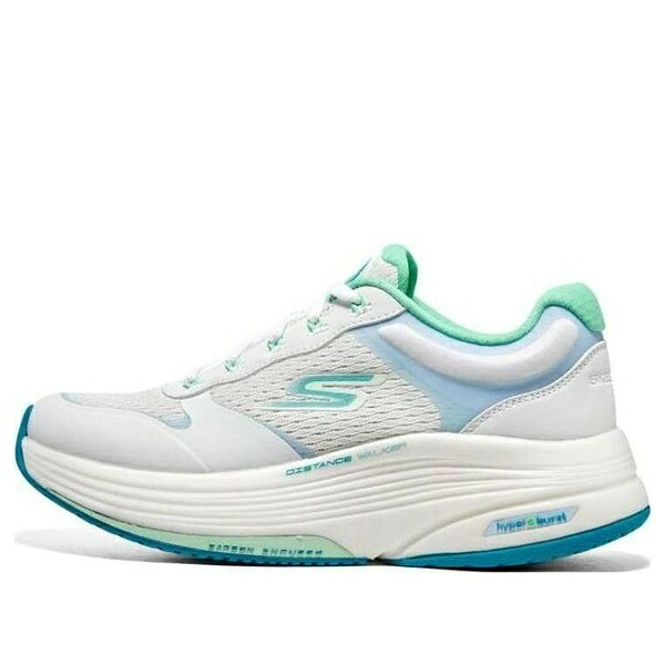 Skechers スケッチャーズ レディース スニーカー 【(WMNS) Skechers Go Walk Distance Walker 'White Aqua' 125130-WAQ】 サイズ US_5.5(22.5cm)|asty