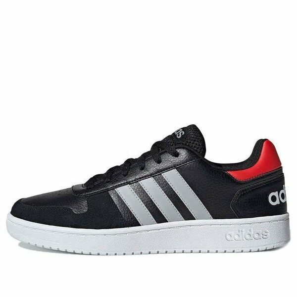 adidas アディダス メンズ スニーカー  【adidas Hoops 2.0 \u0027Black Active Red\u0027 EE7800】  大きさ US_5(23.0糎)