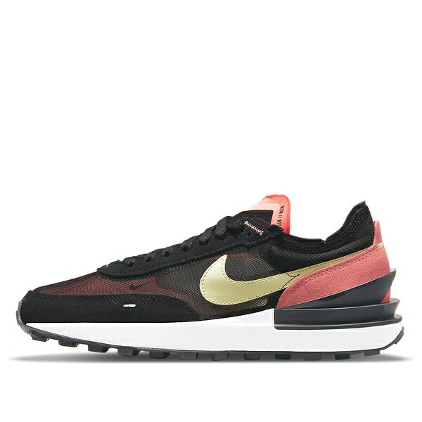Nike ナイキ レディース スニーカー Black/Crimson Bliss/Gold 【(WMNS) Nike Waffle One Black Magic Ember DC2533-002】  サイズ US_6.5(23.5cm)