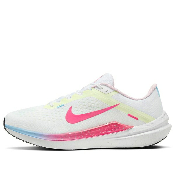 Nike ナイキ レディース スニーカー White/Barely Volt/Hyper Pink 【(WMNS) Nike Air Zoom Winflo 10 \u0027White Hyper Pink Volt\u0027 FZ3973-100】  大きさ US_8.5(25.5糎)