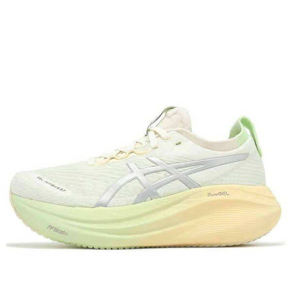 ASICS アシックス レディース スニーカー Beige/Light Green/Orange 【(WMNS) ASICS Gel-Nimbus 27 Lite-show CN 'Beige Light Green' 1012B874-100】 サイズ US_8(25.0cm)｜asty