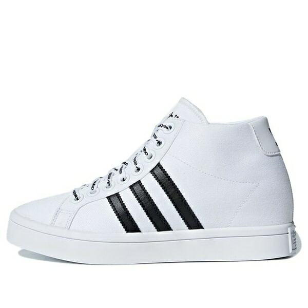adidas アディダス レディース スニーカー White/Black 【(WMNS) adidas originals Courtvantage Heel 3ST \u0027White Black\u0027 F36311】  大きさ US_7(24.0糎)