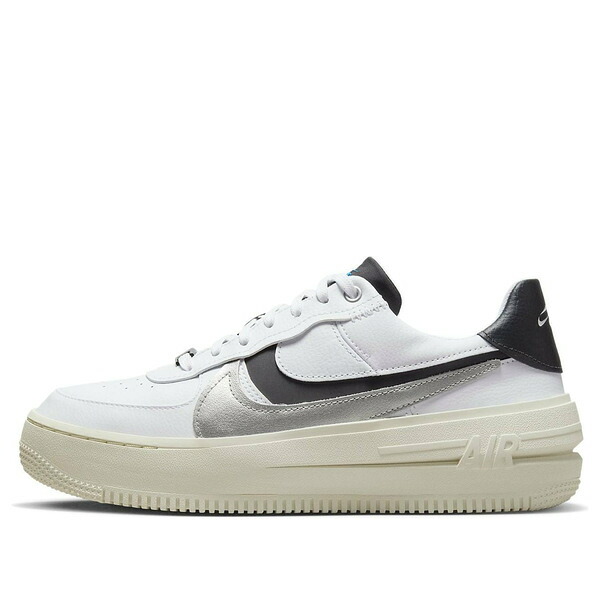 Nike ナイキ レディース スニーカー WHITE/BLACK 【(WMNS) Nike Air Force 1 PLT.AF.ORM LV8 White Metallic Silver DX3199-100】  サイズ US_7(24.0cm)