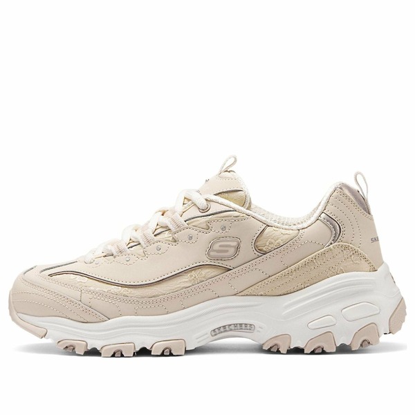 Skechers スケッチャーズ レディース スニーカー beige 【(WMNS) Skechers Sport D'Lites 1.0 'Beige' 150038-NAT】 サイズ US_7.5(24.5cm)｜asty