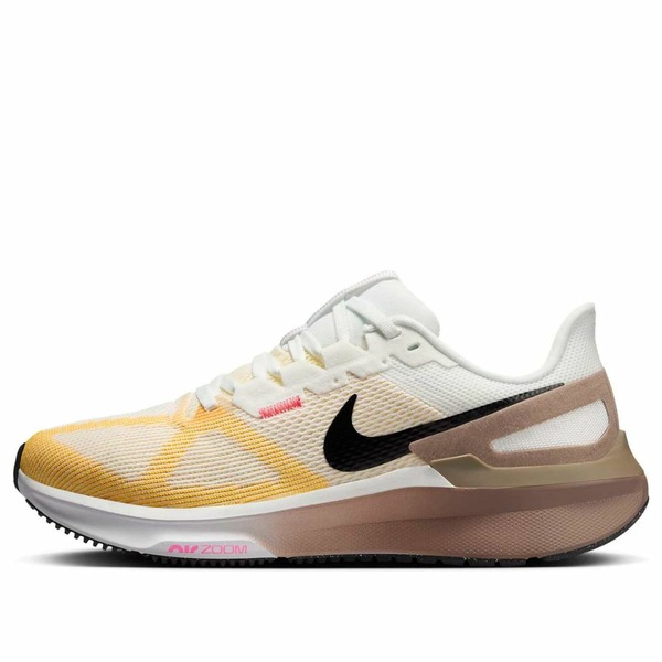 Nike ナイキ レディース スニーカー Summit White/Mink Brown/Varsity Maize/Black 【(WMNS) Nike Air Zoom Structure 25 \u0027Summit White Mink Brown Black\u0027 DJ7884-110】  大きさ US_8.5(25.5糎)