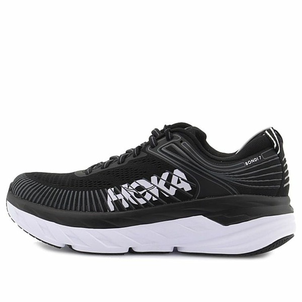 HOKA ONE ONE ホカオネオネ レディース スニーカー BLACK/WHITE 【(WMNS) HOKA ONE ONE Bondi 7 'Black White' 1110519-BWHT】 サイズ US_5(22.0cm)|asty