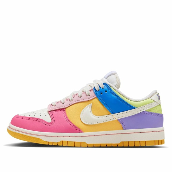 Nike ナイキ レディース スニーカー WHITE/PINK/YELLOW 【(WMNS) Nike Dunk Low \u0027Multi-Color\u0027 FD9923-111】  大きさ US_7(24.0糎)