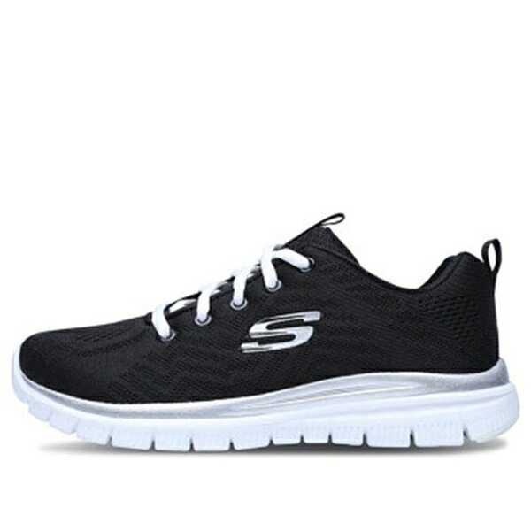 Skechers スケッチャーズ レディース スニーカー Black 【(WMNS) Skechers Graceful GS Black 12615-BKW】  大きさ US_7(24.0糎)