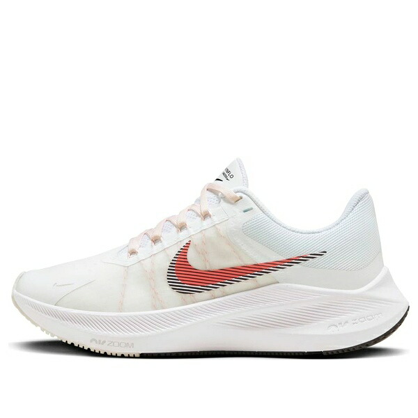 Nike ナイキ レディース スニーカー White 【(WMNS) Nike Air Zoom Winflo 8 \u0027White Flash Crimson\u0027 CW3421-101】  大きさ US_5.5(22.5糎)
