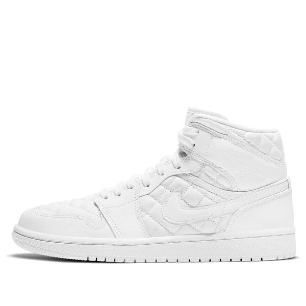 Air Jordan ジョーダン レディース スニーカー White 【(WMNS) Air Jordan 1 Mid SE 'White Quilted' DB6078-100】 サイズ US_5.5(22.5cm)｜asty