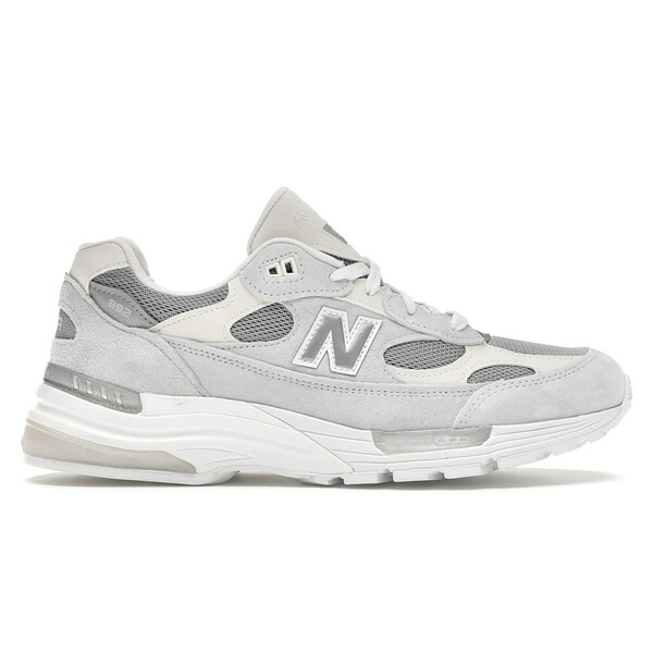 New Balance ニュー平衡にする メンズ スニーカー  【New Balance 992 White Silver Nimbus Cloud】  大きさ US_9(27.0珊) White/Silver